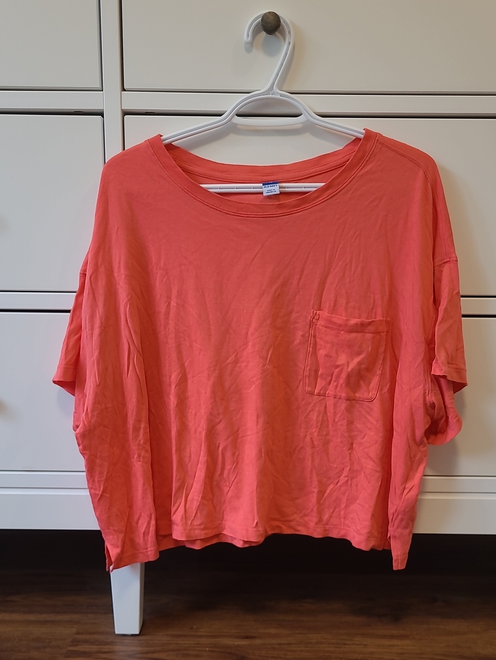 Old Navy Women's Coral Pocket Tee